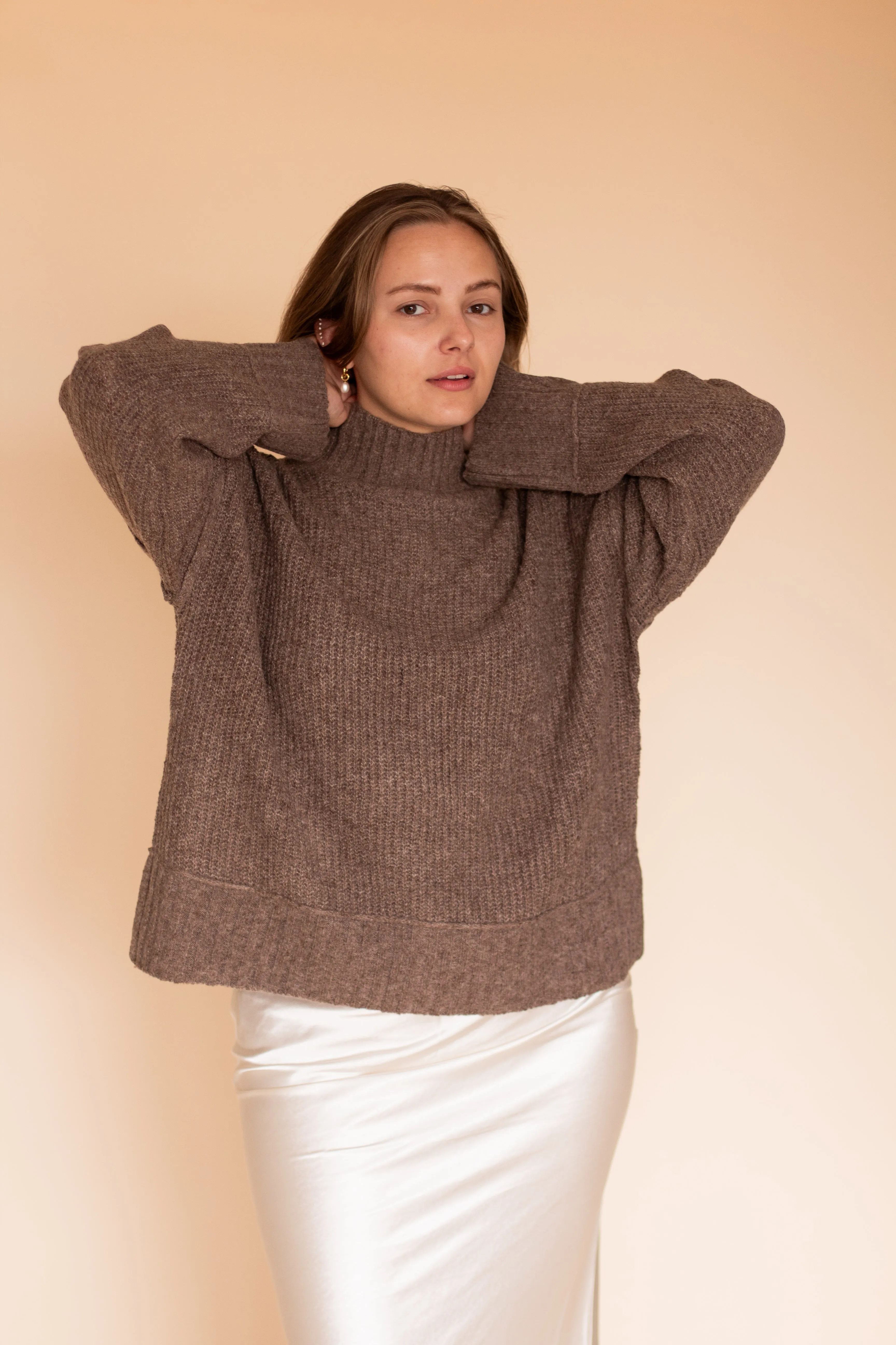 Alyssa Knit Sweater (Mocha)
