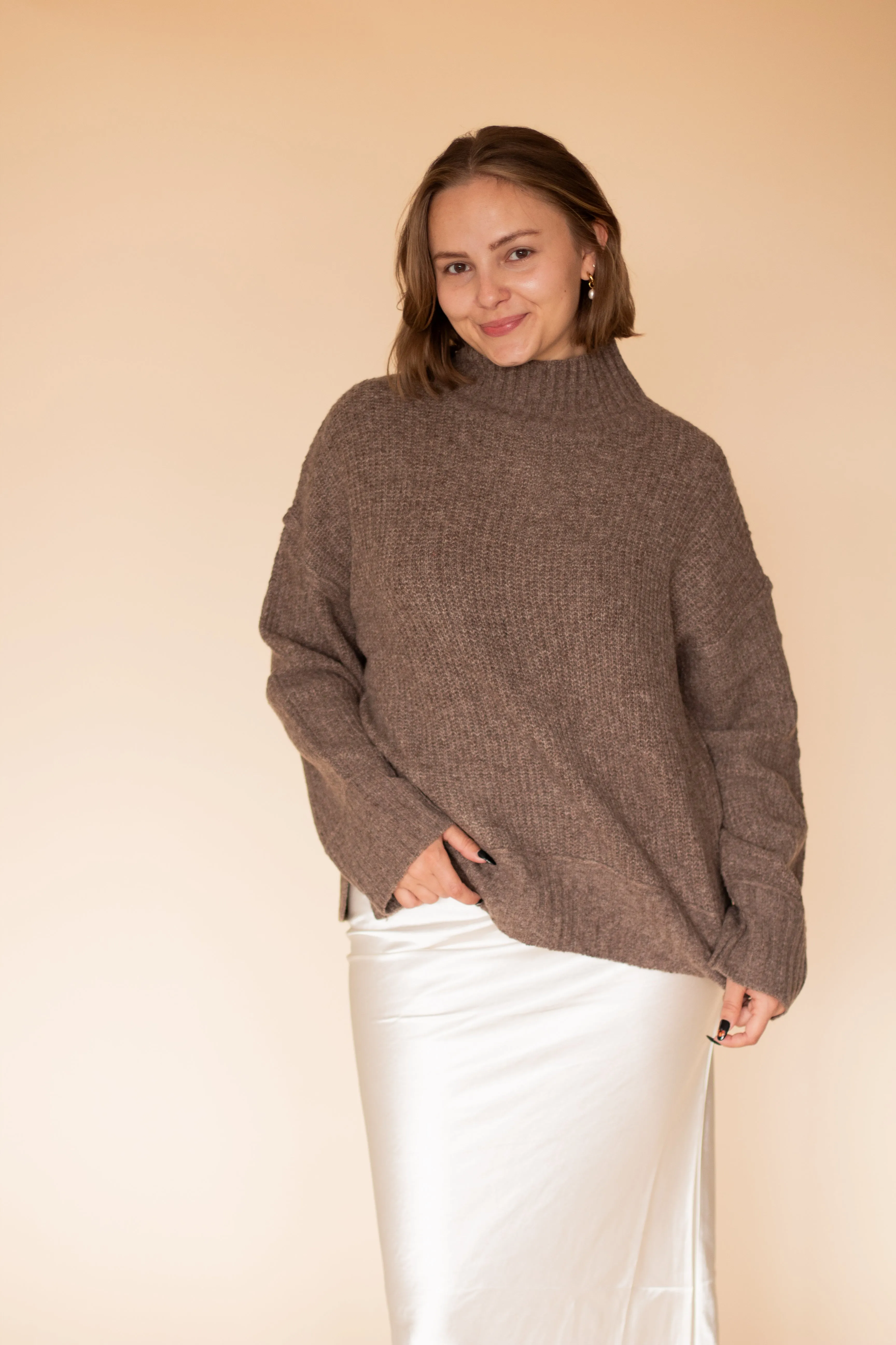 Alyssa Knit Sweater (Mocha)