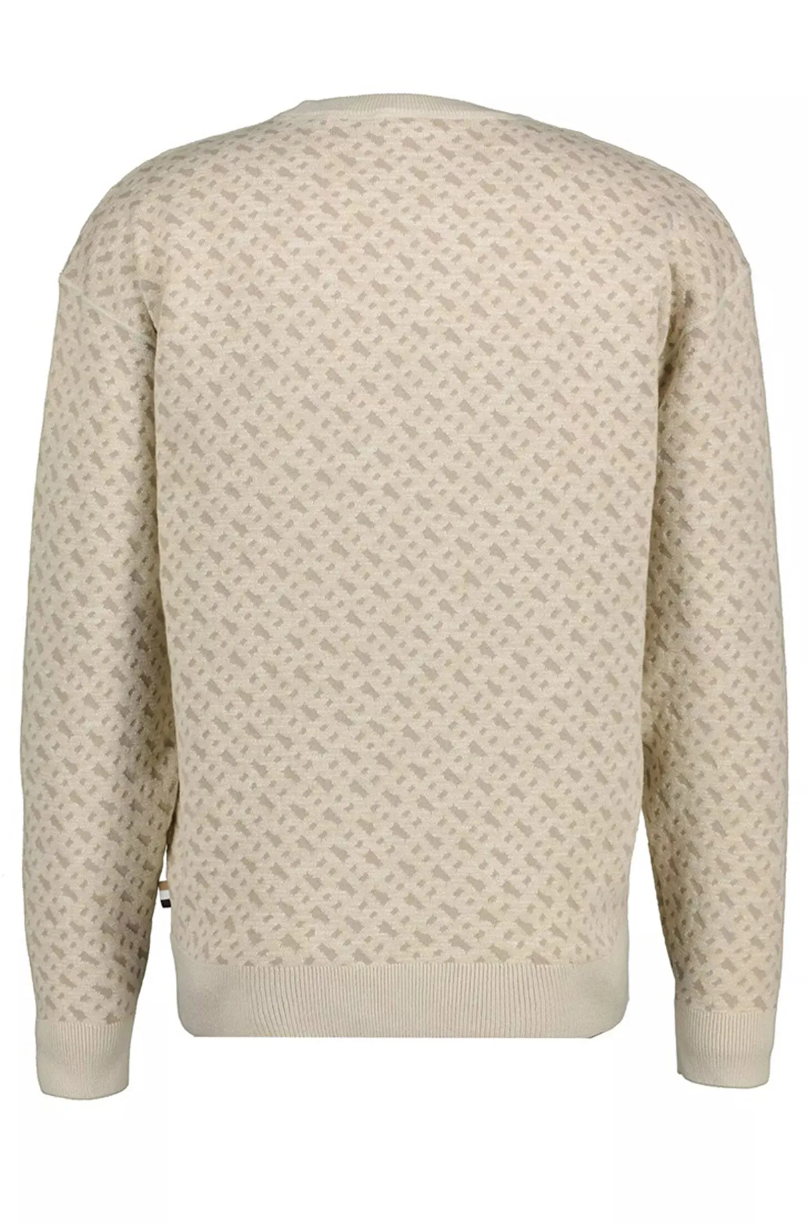 BOSS - C-JIMONO Cotton Blend Crew Neck Sweater With Embossed Logo Detail 50537644 131
