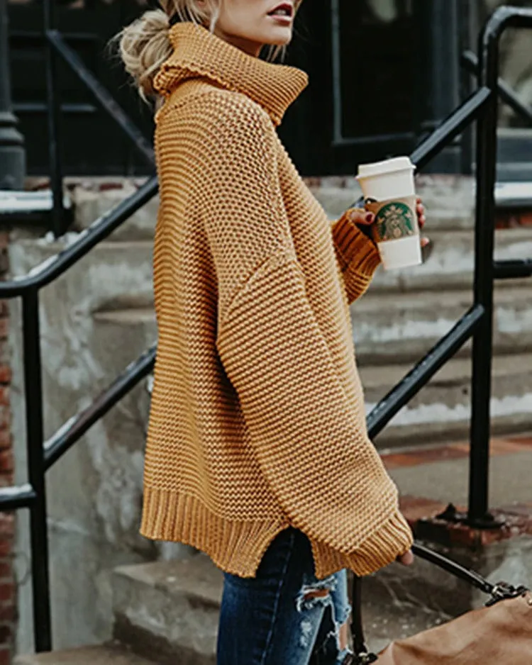 Cuddle time Oversized turtleneck sweater