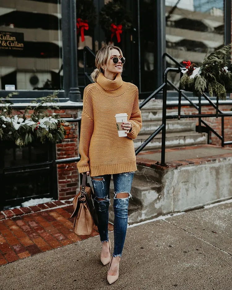 Cuddle time Oversized turtleneck sweater