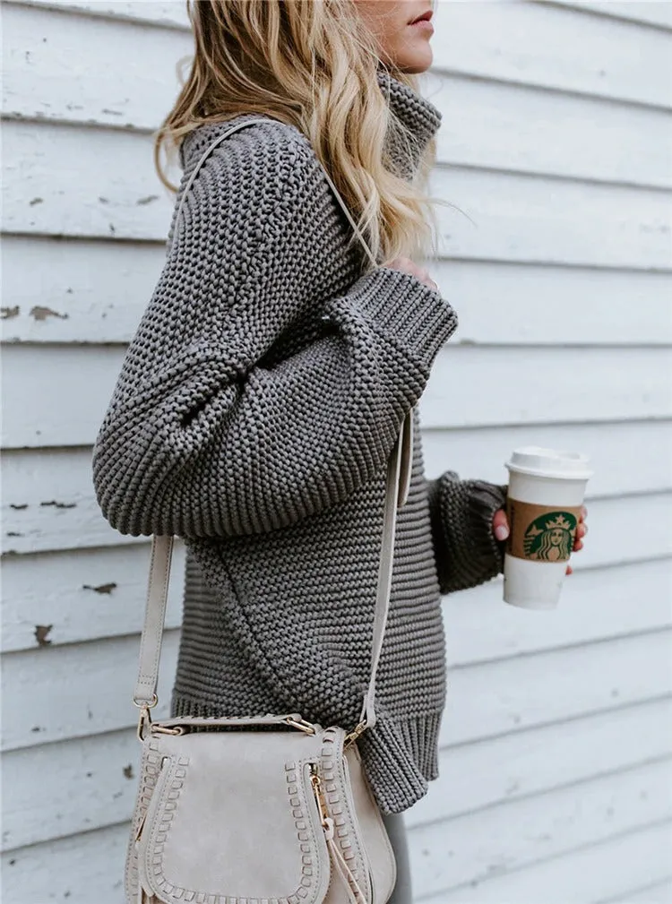 Cuddle time Oversized turtleneck sweater
