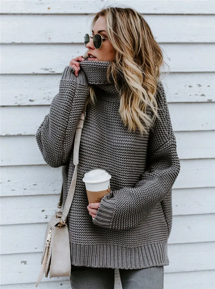 Cuddle time Oversized turtleneck sweater