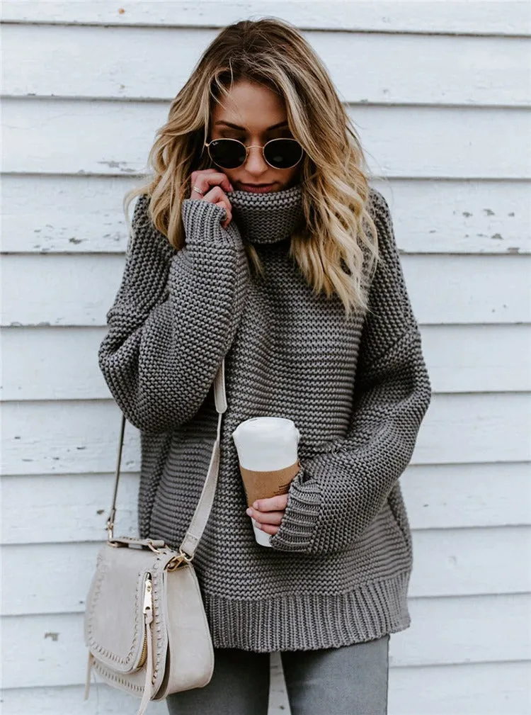 Cuddle time Oversized turtleneck sweater