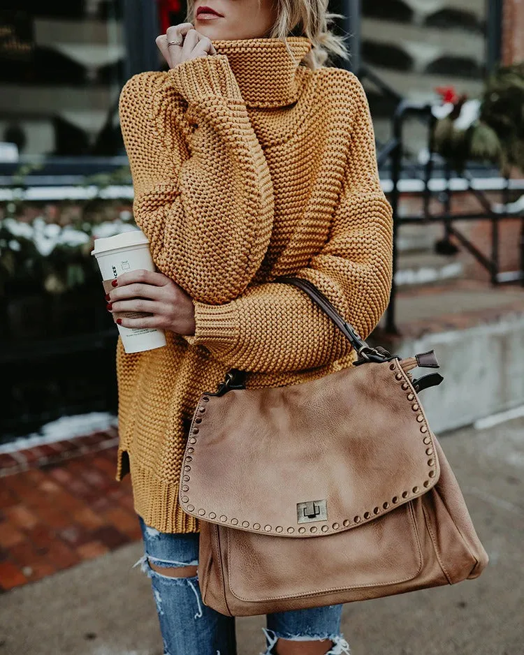 Cuddle time Oversized turtleneck sweater