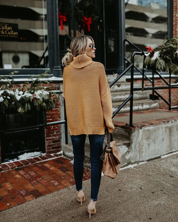 Cuddle time Oversized turtleneck sweater