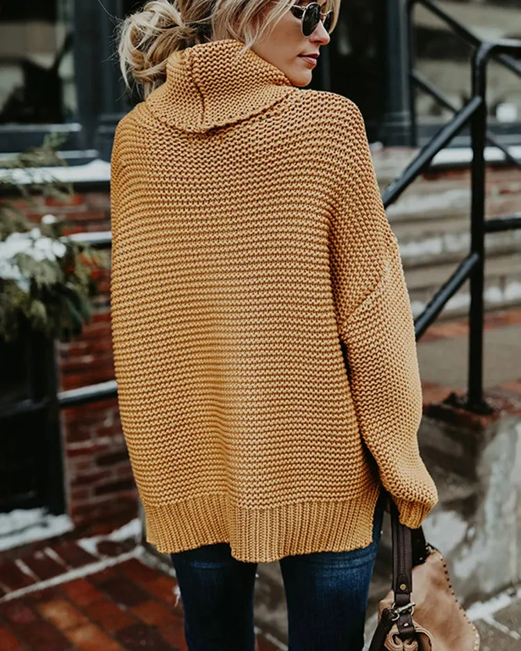 Cuddle time Oversized turtleneck sweater