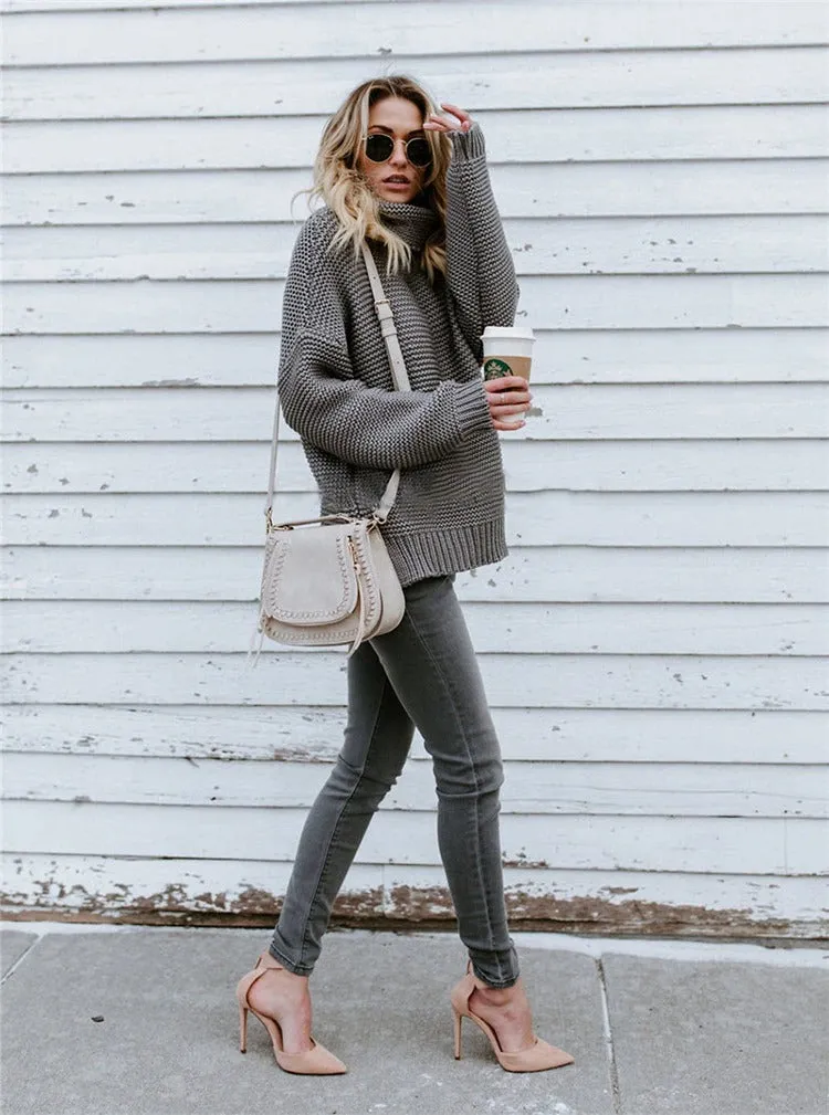 Cuddle time Oversized turtleneck sweater