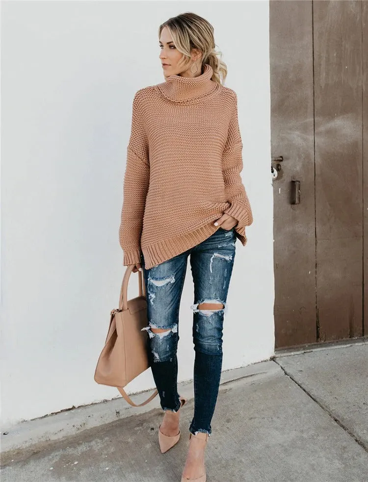 Cuddle time Oversized turtleneck sweater