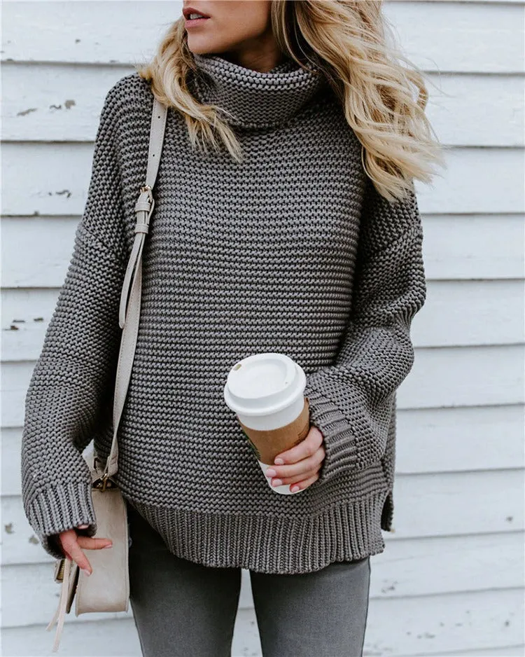 Cuddle time Oversized turtleneck sweater