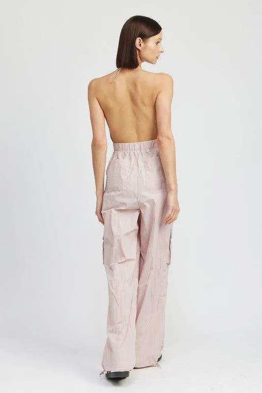 Emory Park Spaghetti Strap Cargo Jumpsuit