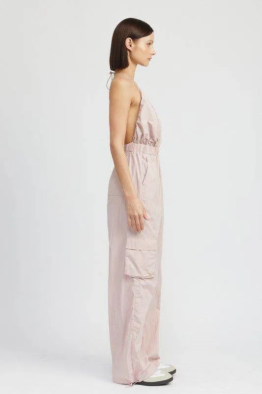 Emory Park Spaghetti Strap Cargo Jumpsuit