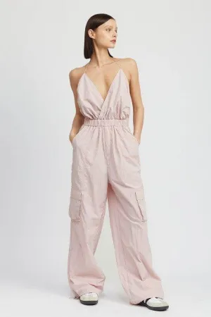 Emory Park Spaghetti Strap Cargo Jumpsuit