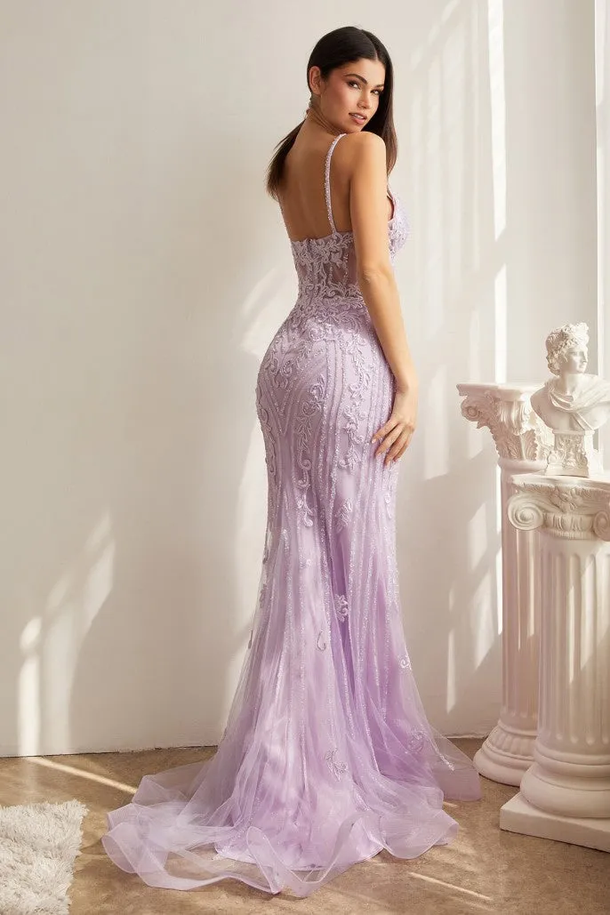 Grand | Fitted Beaded Mermaid Gown | LaDivine CD992