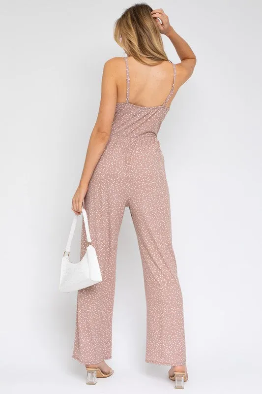 Hazel Sleeveless Scoop Neck Wide Leg Jumpsuit