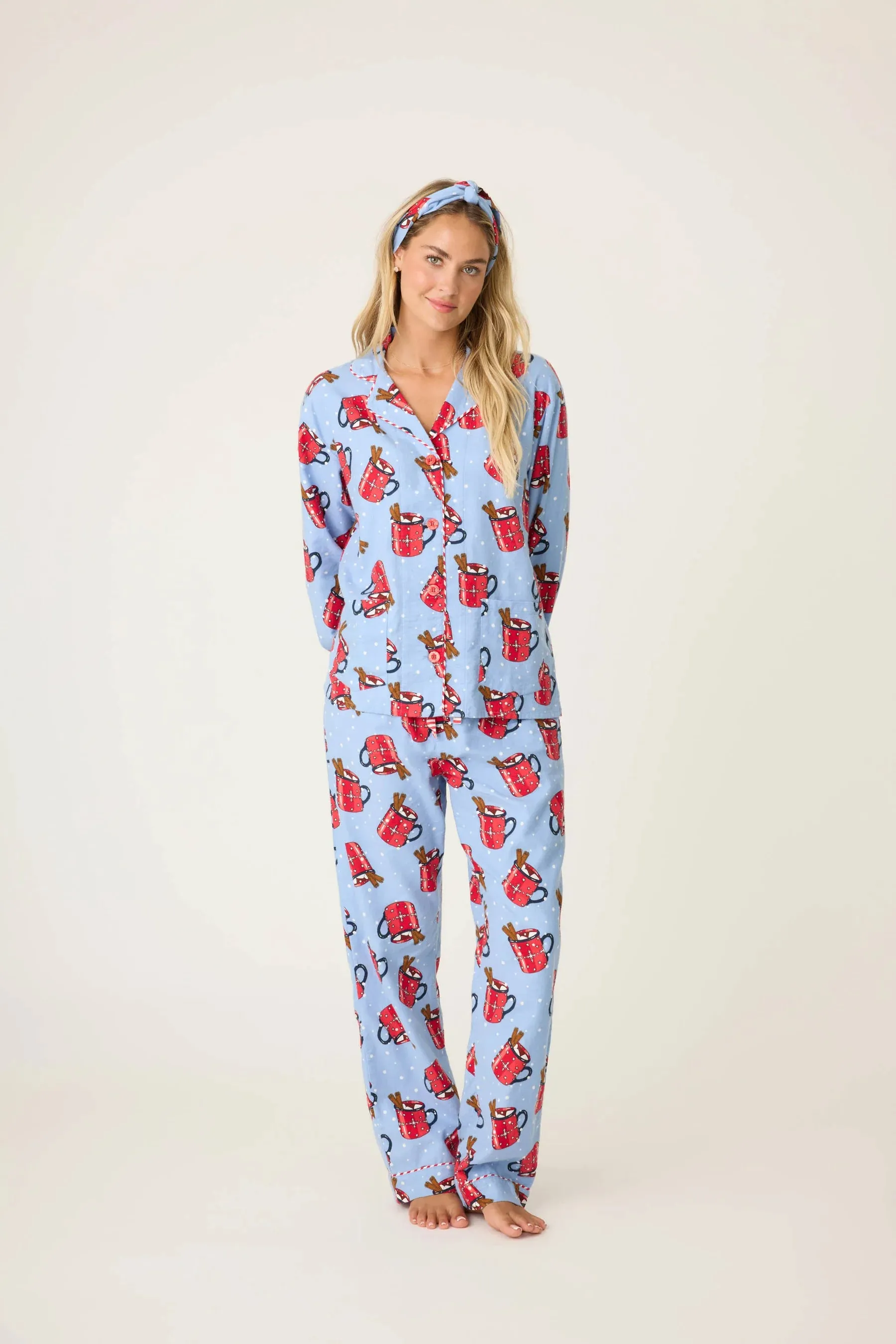 Hug in a Mug Flannel Pajama Set