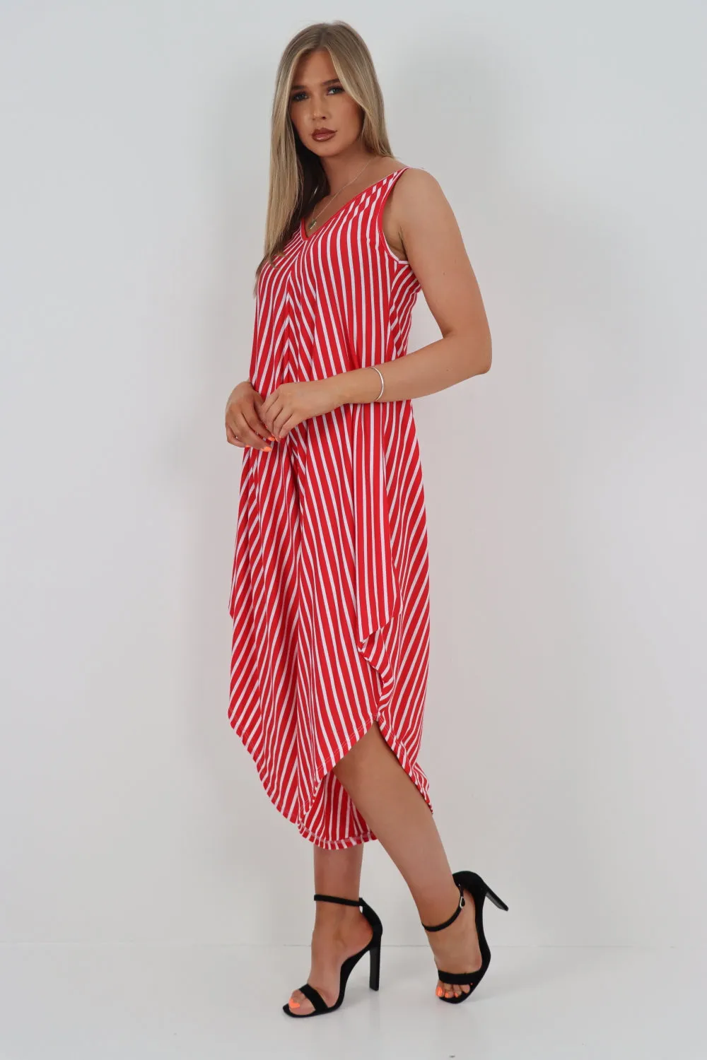 Italian Stripe Pattern Jumpsuit