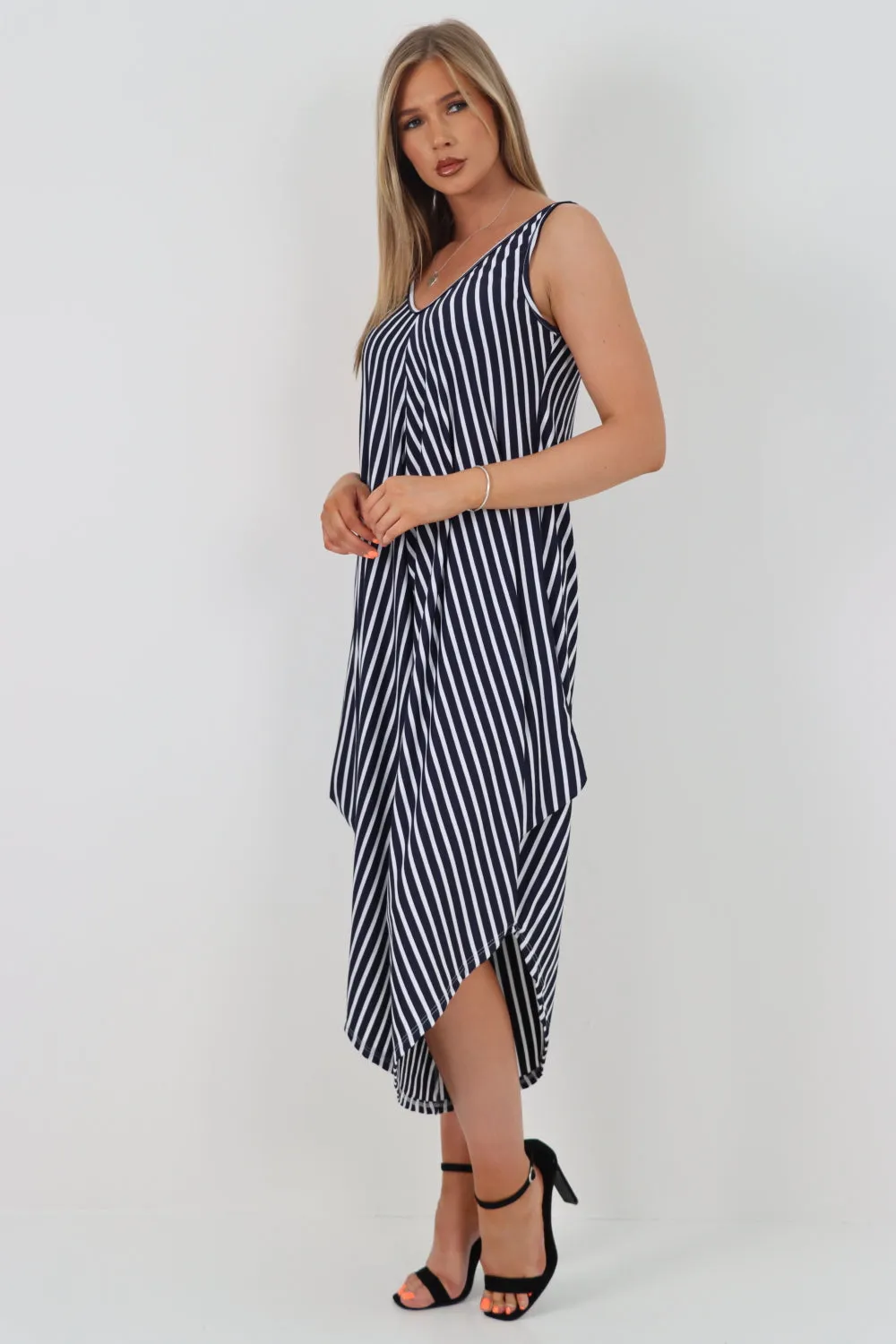 Italian Stripe Pattern Jumpsuit