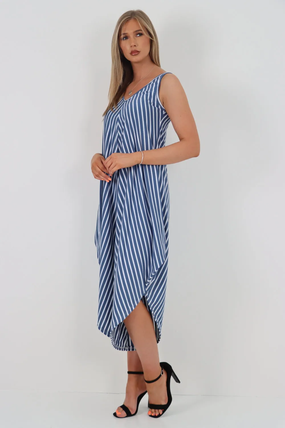 Italian Stripe Pattern Jumpsuit