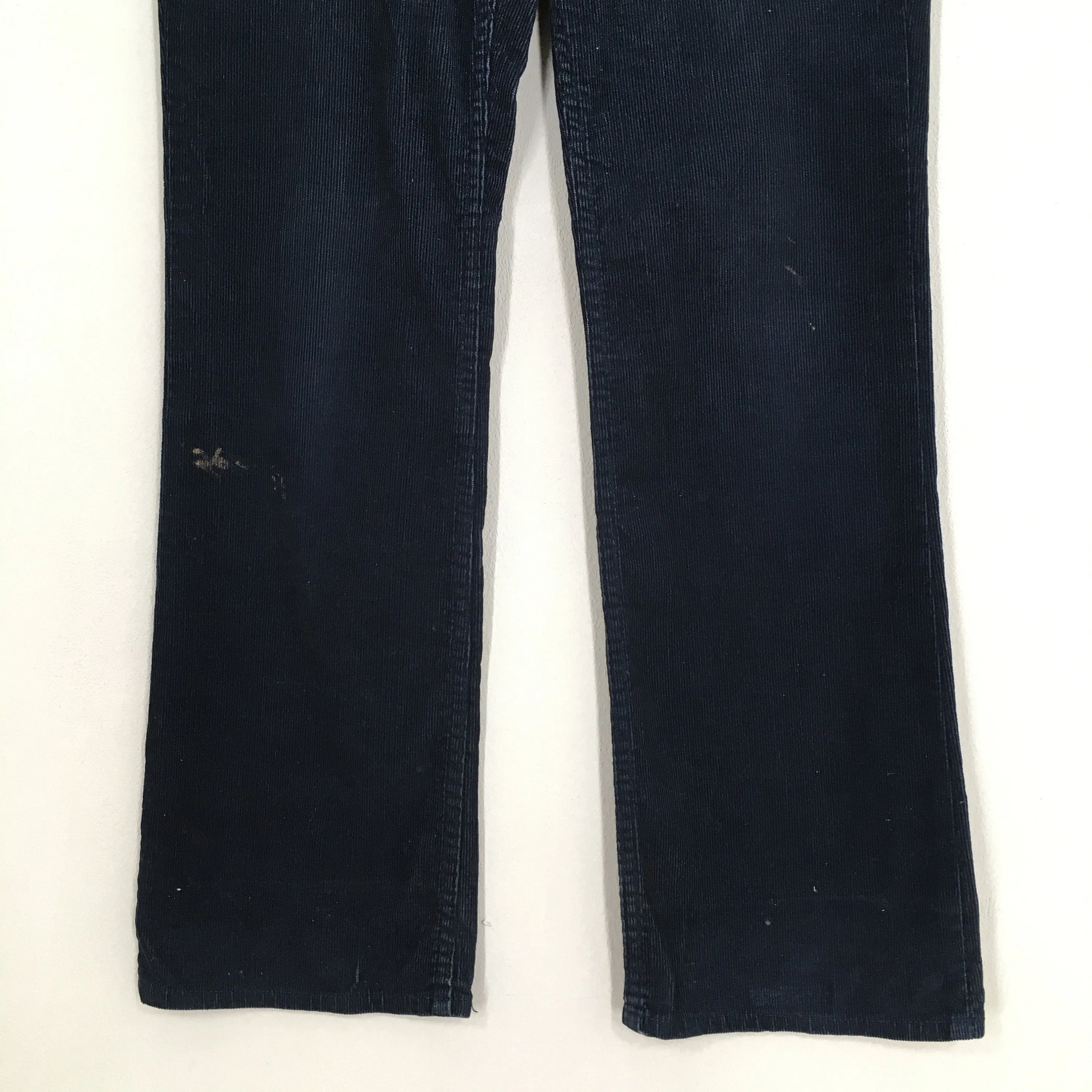 Levi's 517 Dark Blue Corduroy Bootcut Pants Size 29x31
