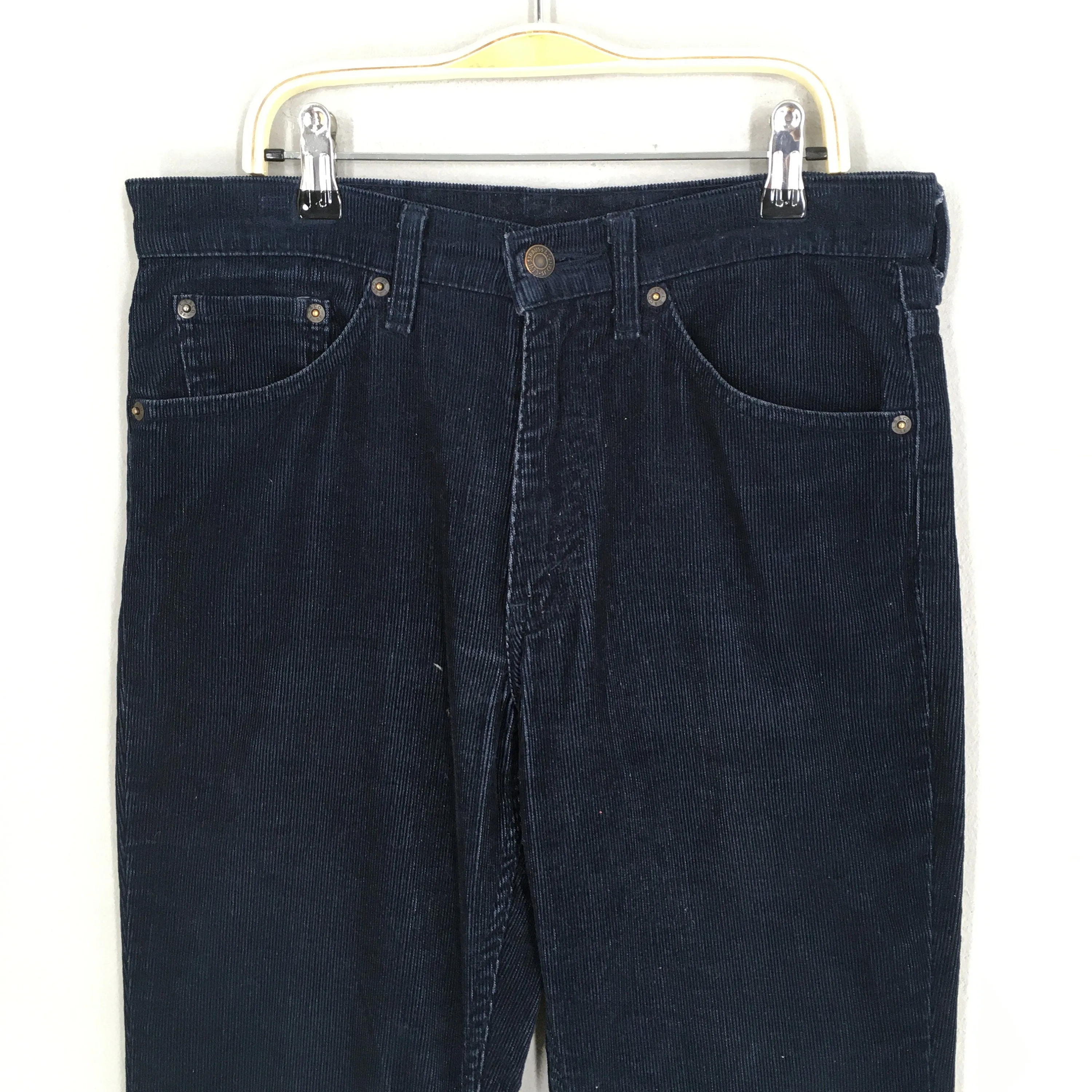 Levi's 517 Dark Blue Corduroy Bootcut Pants Size 29x31