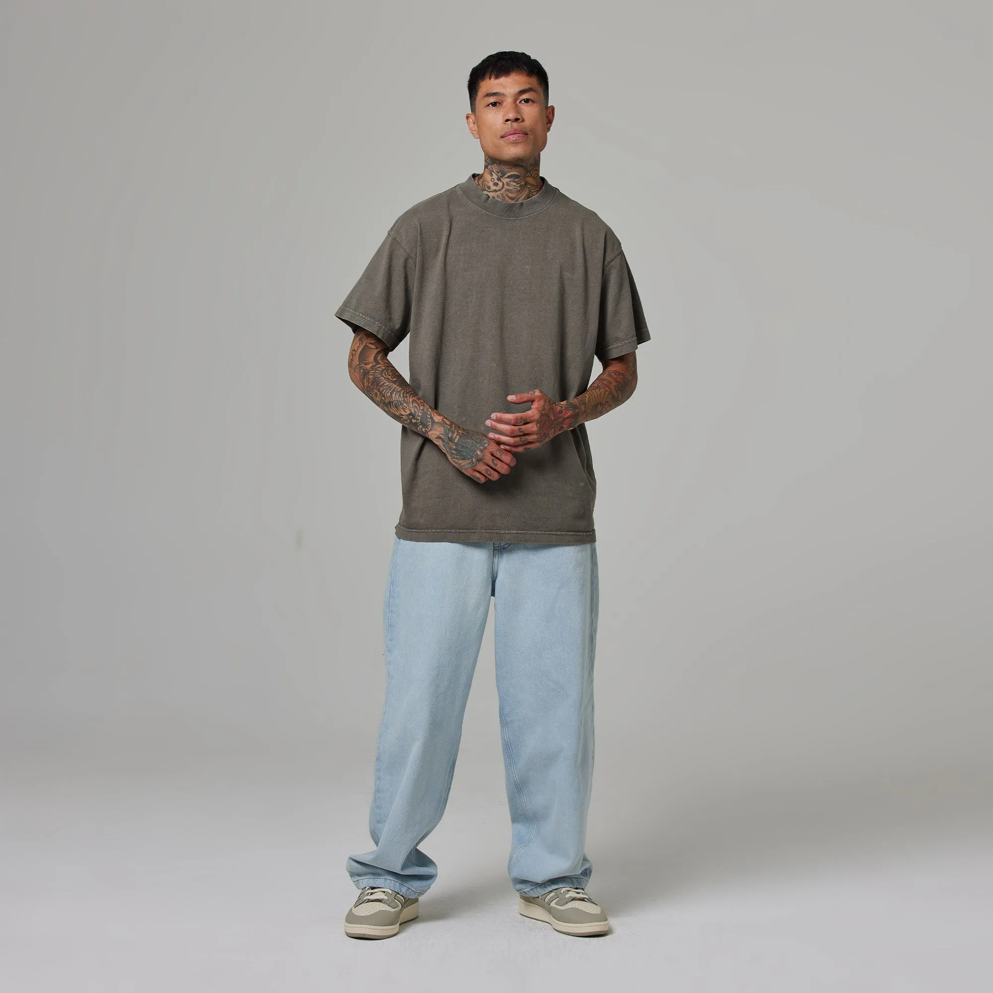 MENS MOCK NECK TEE 9 PACK