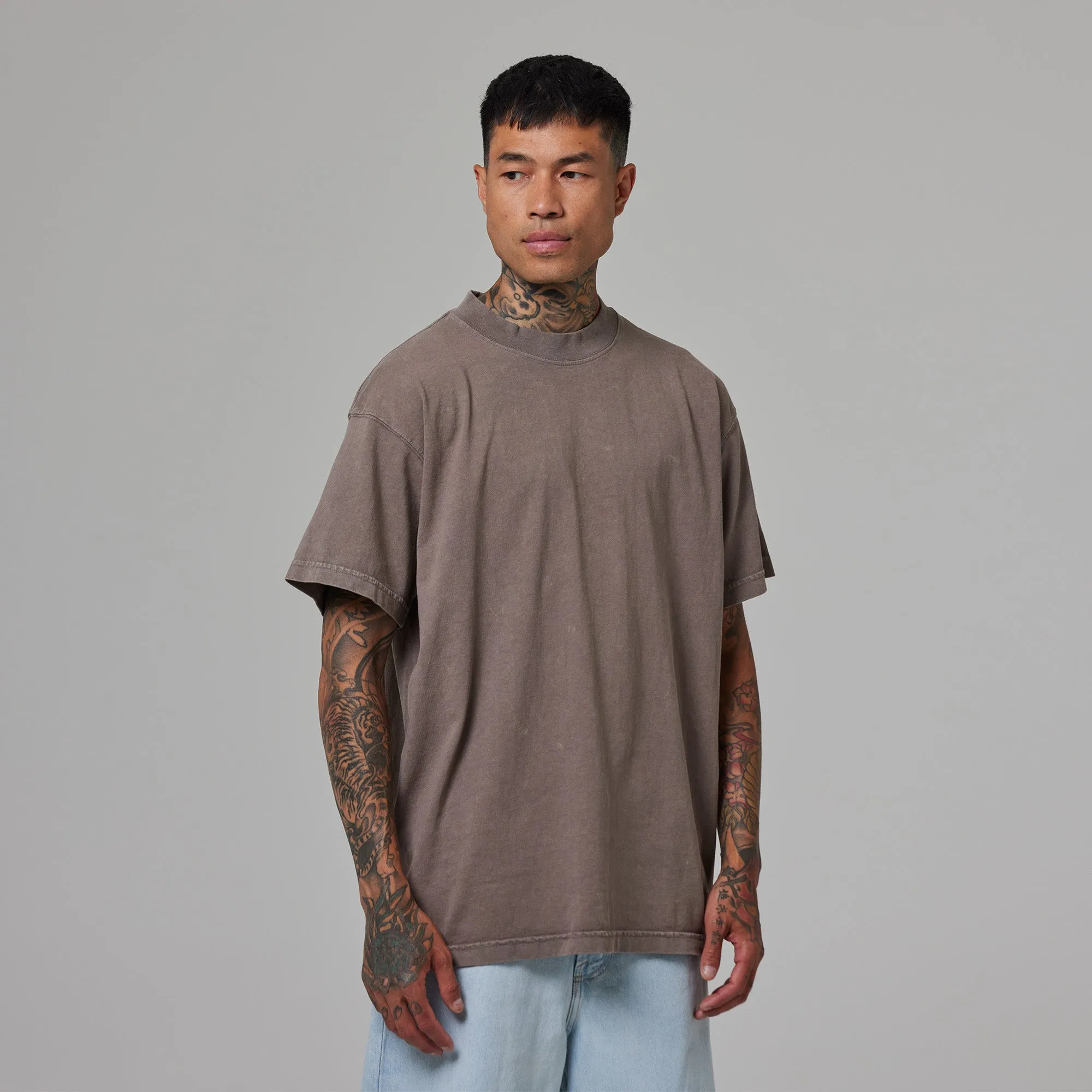 MENS MOCK NECK TEE 9 PACK