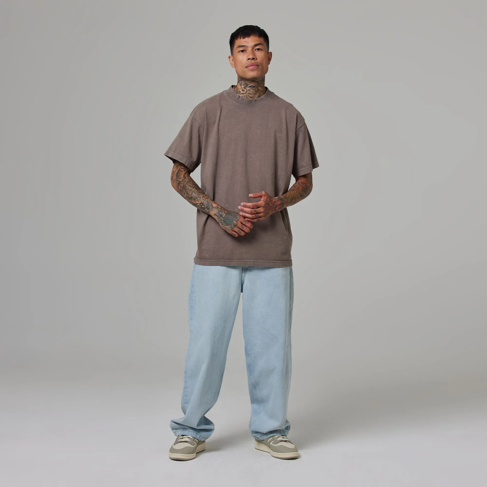 MENS MOCK NECK TEE 9 PACK