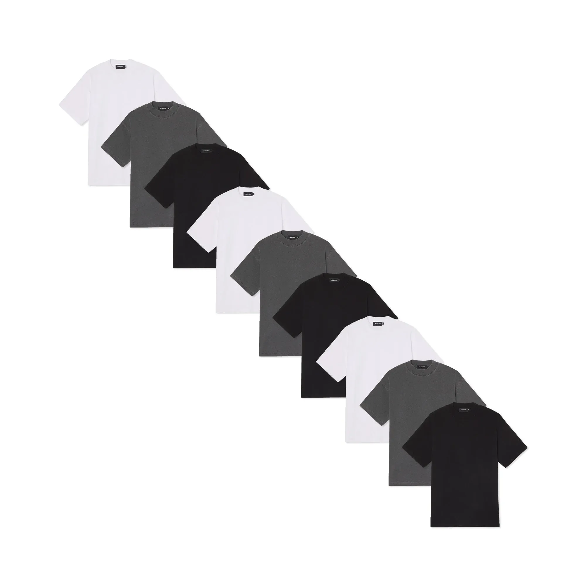 MENS MOCK NECK TEE 9 PACK