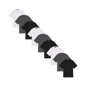 MENS MOCK NECK TEE 9 PACK