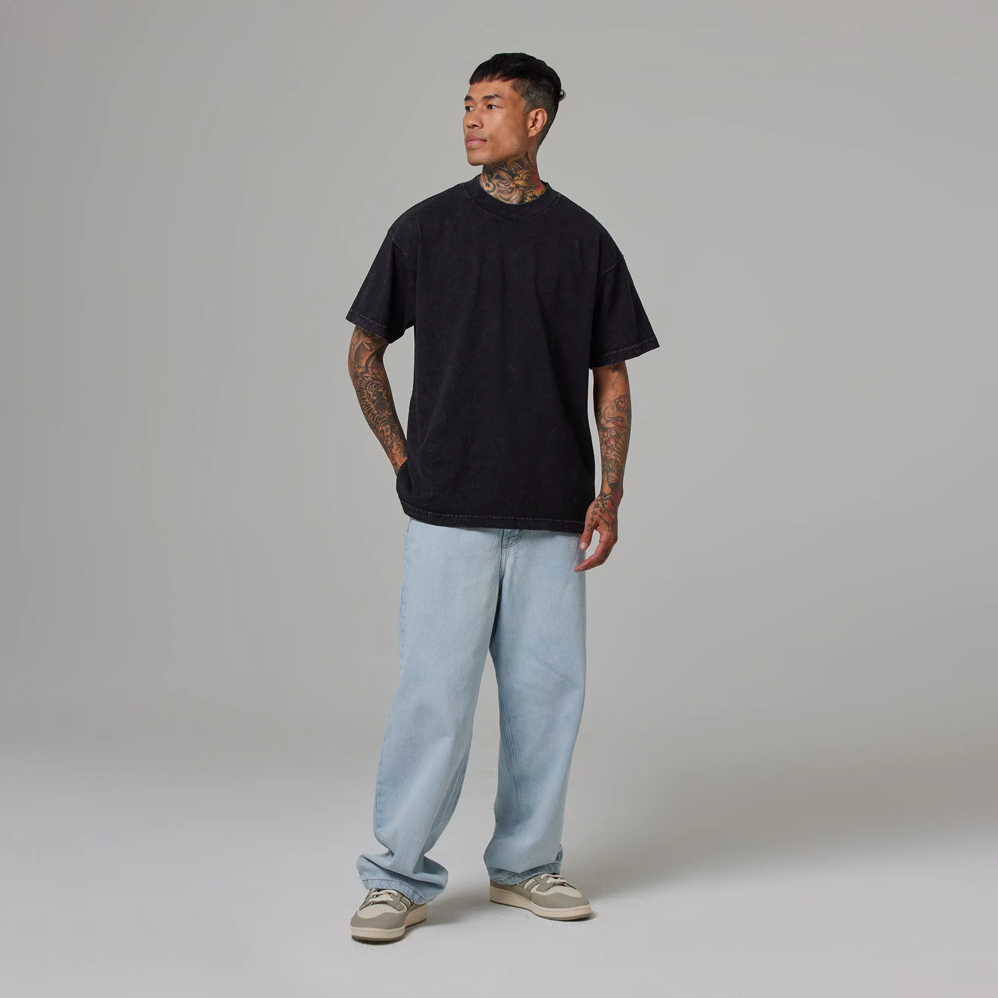 MENS MOCK NECK TEE 9 PACK
