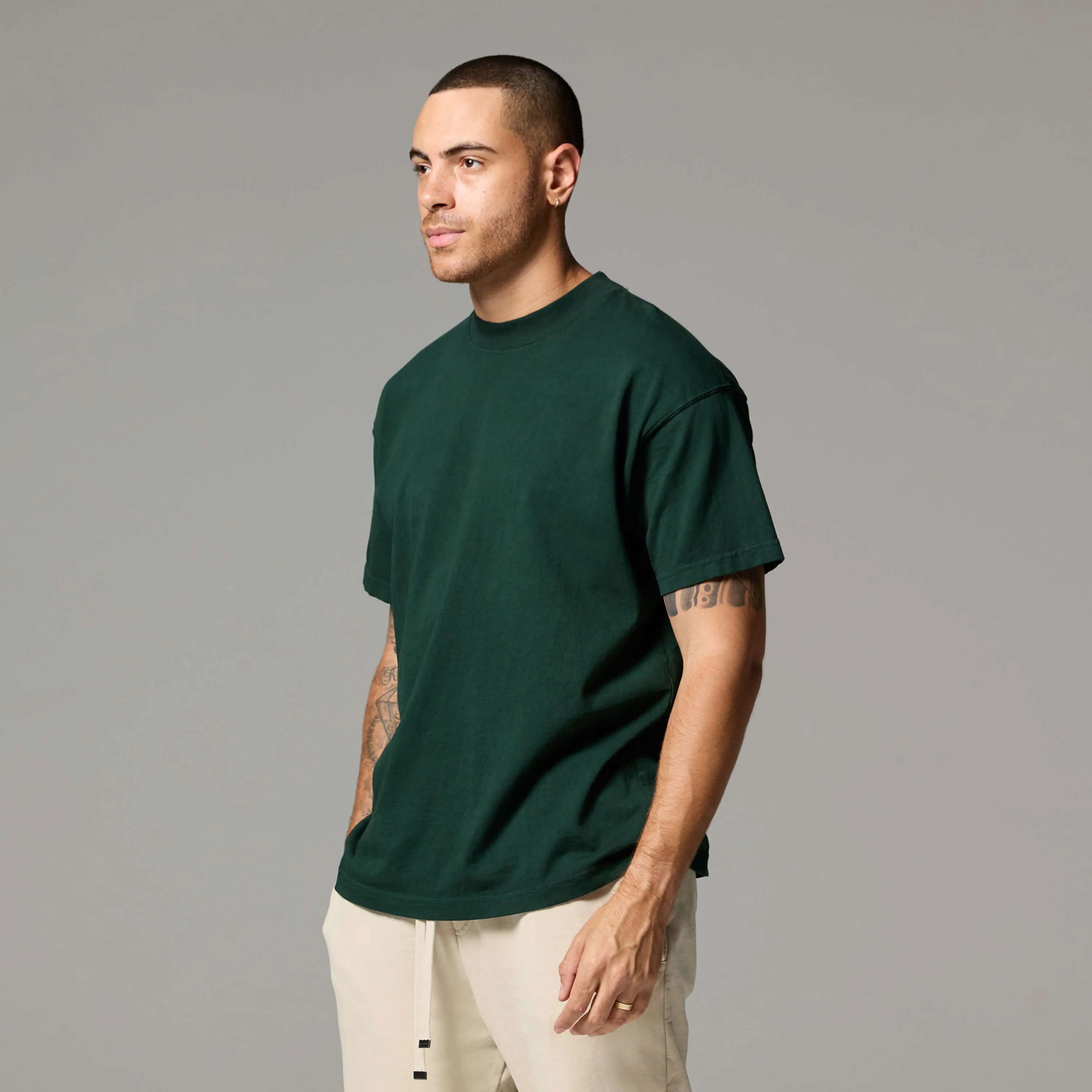 MENS MOCK NECK TEE