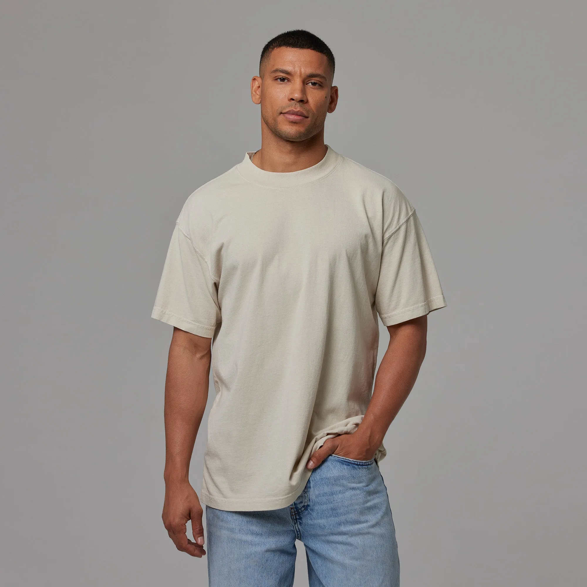MENS MOCK NECK TEE