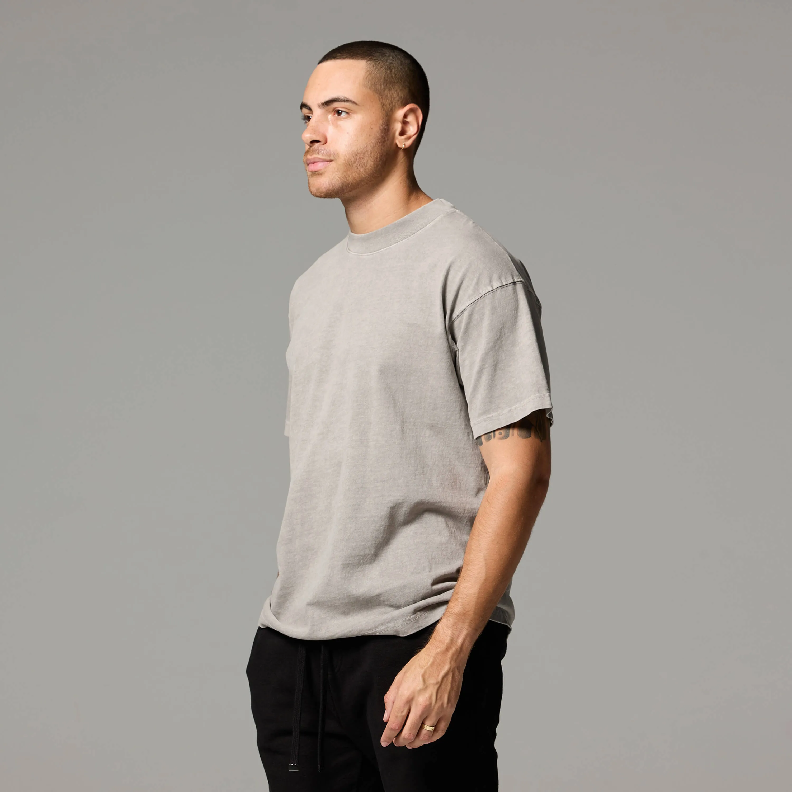 MENS MOCK NECK TEE