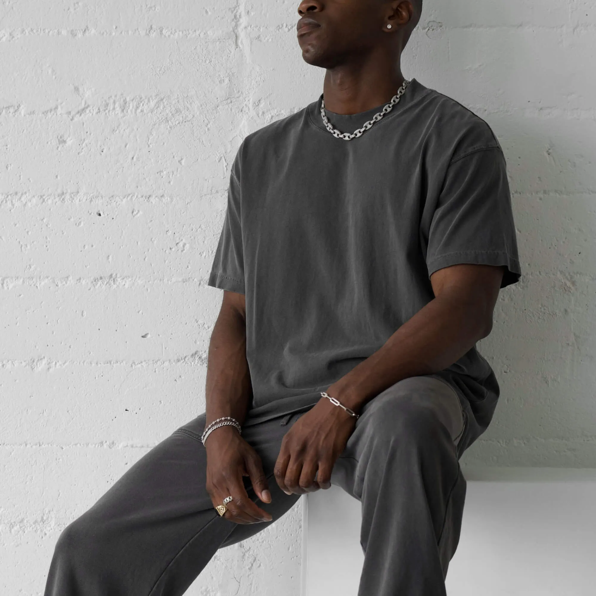 MENS MOCK NECK TEE