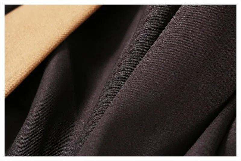 Mixed fabric Trench Coat for UNUSUAL Winter