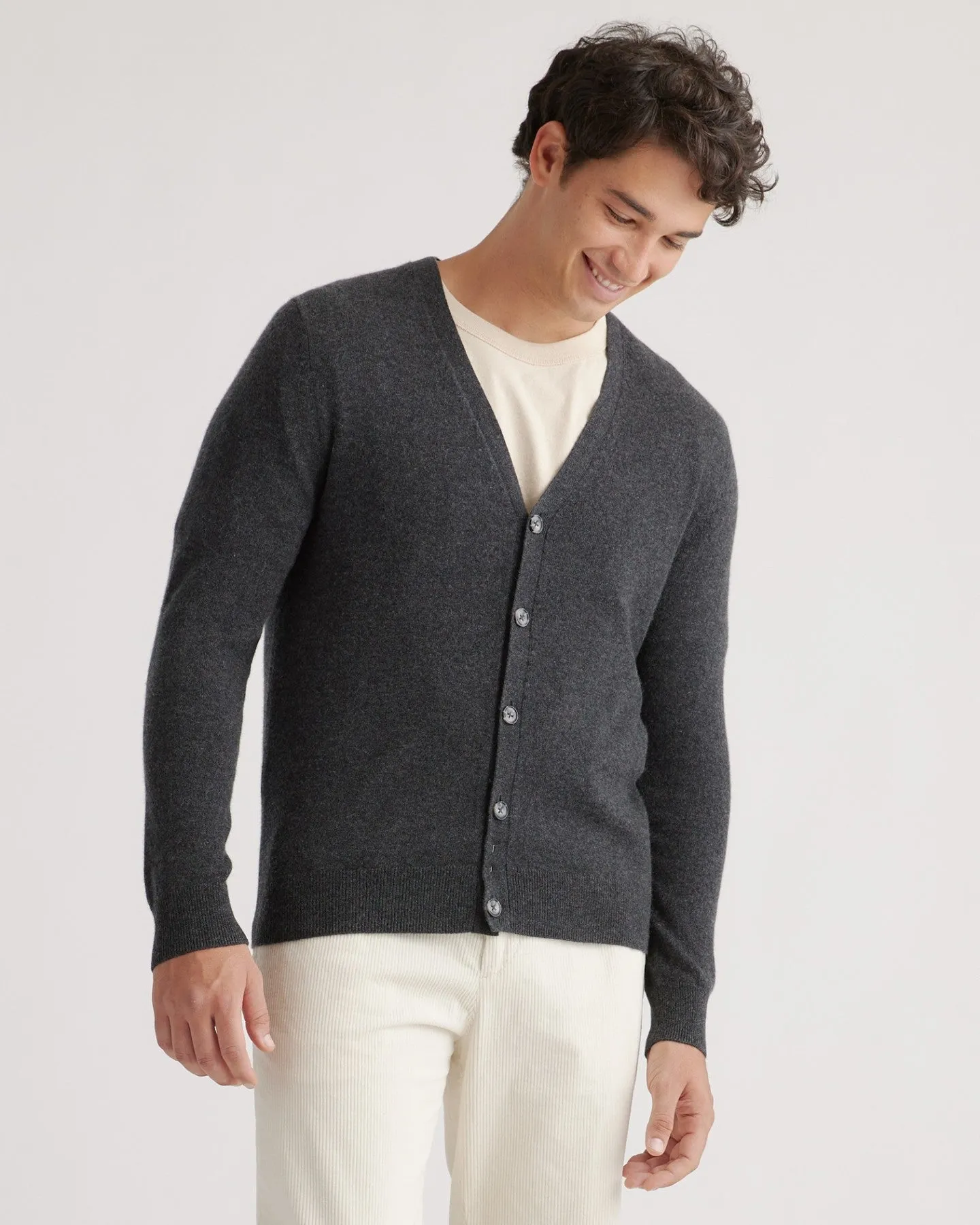 Mongolian Cashmere Cardigan Sweater