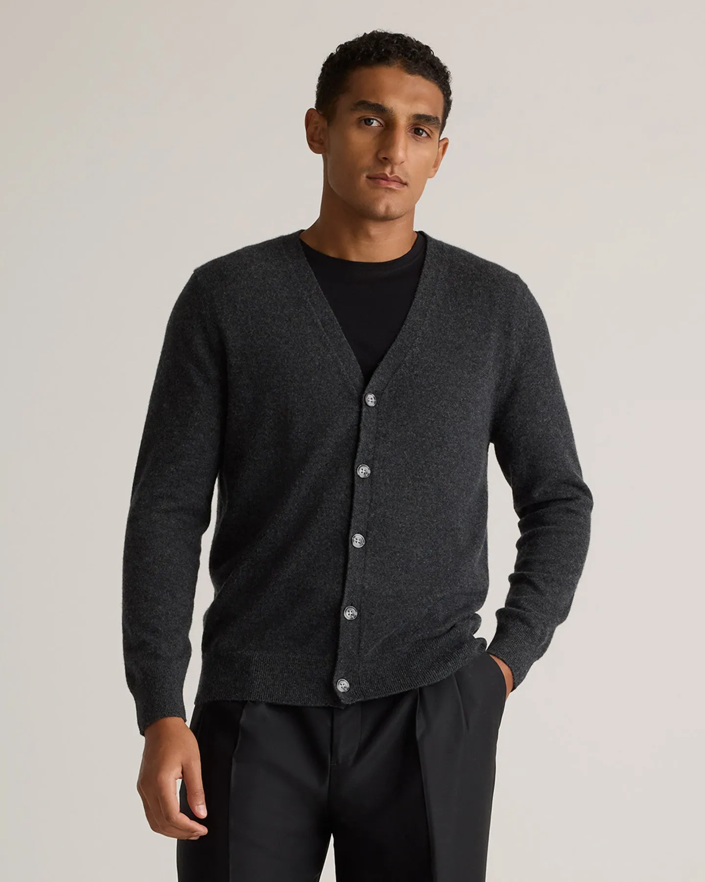 Mongolian Cashmere Cardigan Sweater