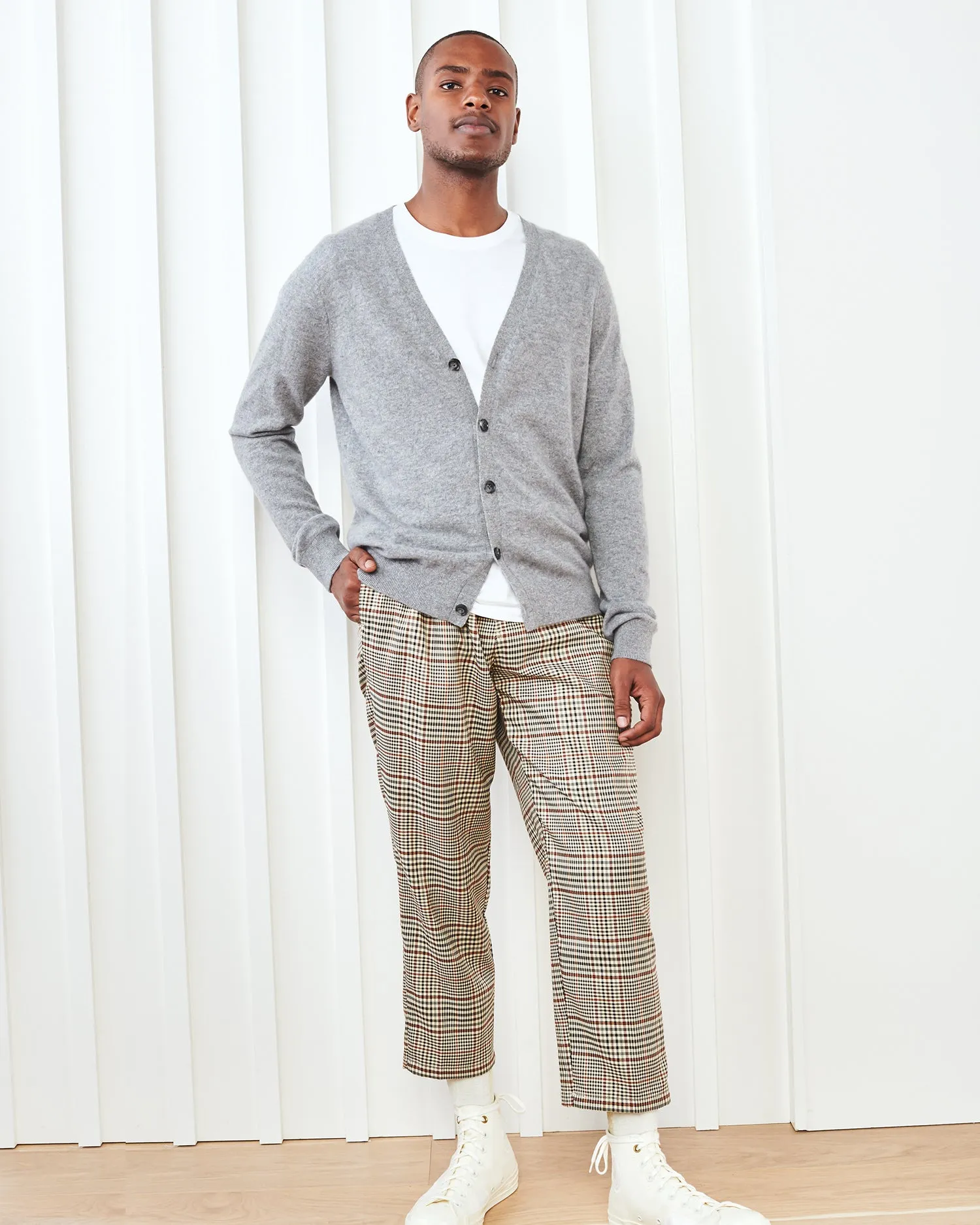 Mongolian Cashmere Cardigan Sweater