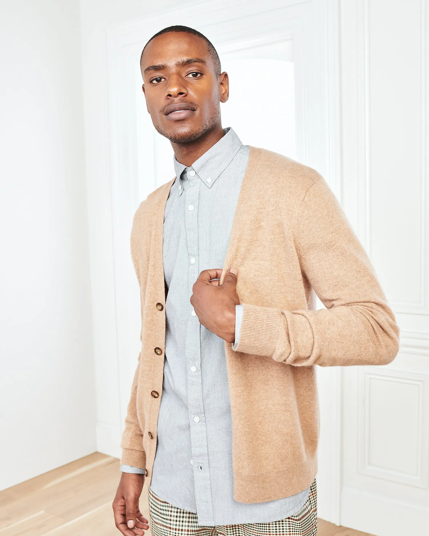 Mongolian Cashmere Cardigan Sweater