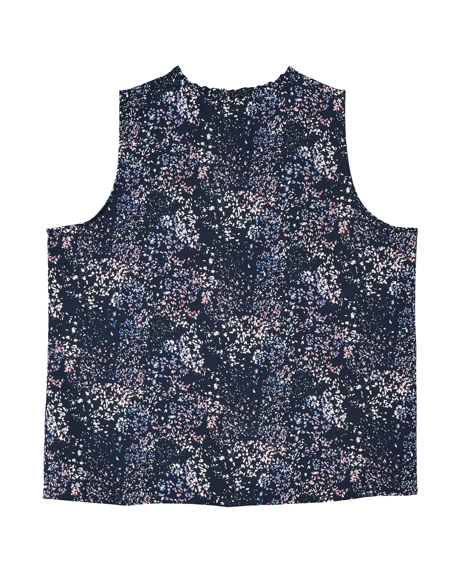 Nevaeh Button Down Blouse | Navy / Pink