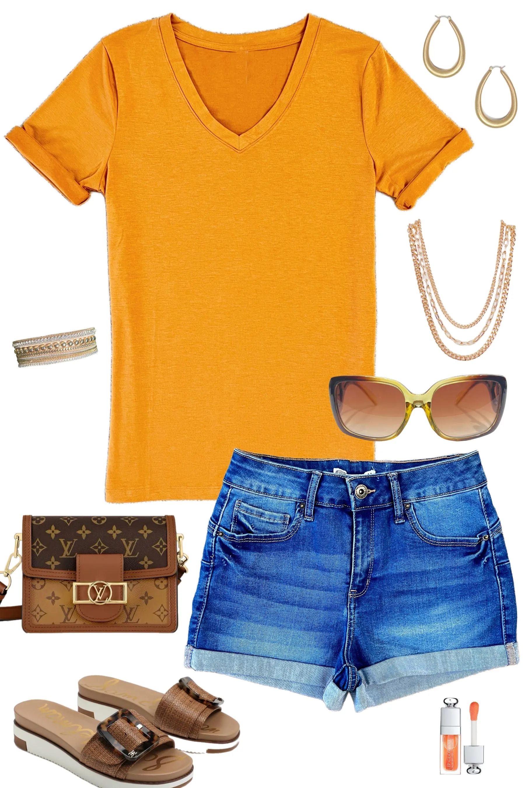 Not Your Boyfriends Tee - Mustard