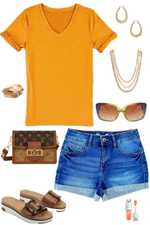 Not Your Boyfriends Tee - Mustard