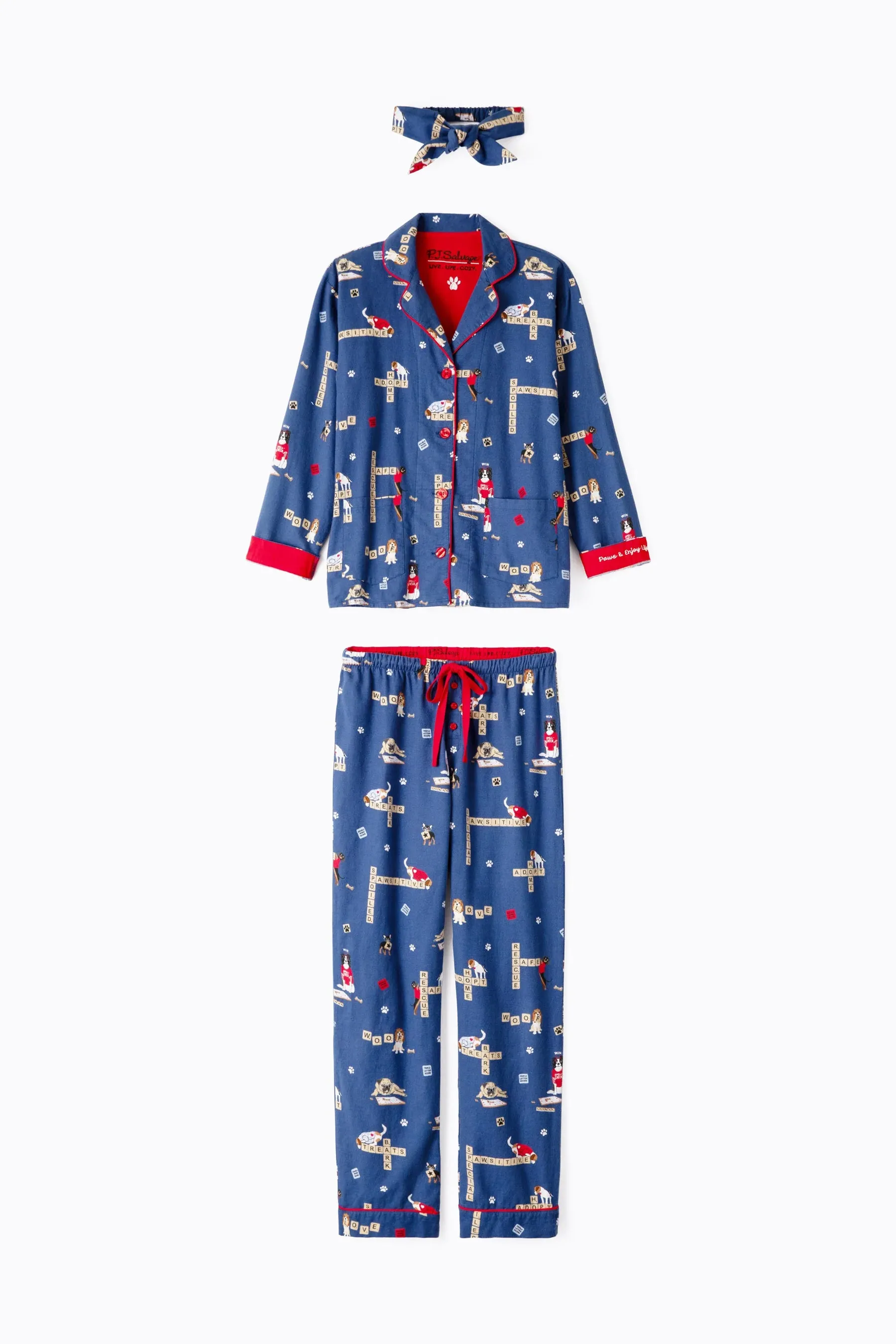 PJ Salvage Set-Dark Denim - Paws and Enjoy Life