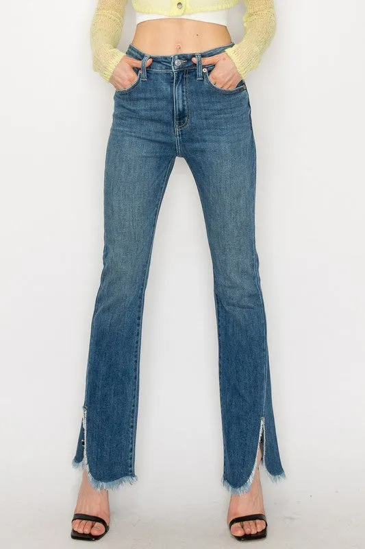 PLUS SIZE  - HIGH RISE BOOT CUT JEANS