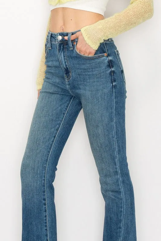 PLUS SIZE  - HIGH RISE BOOT CUT JEANS