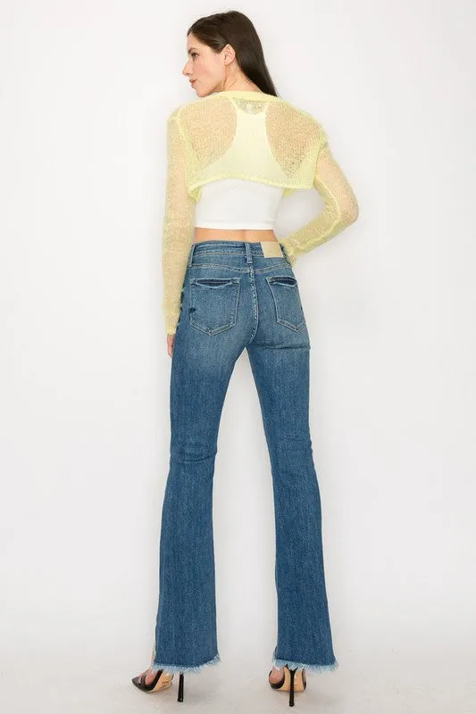 PLUS SIZE  - HIGH RISE BOOT CUT JEANS
