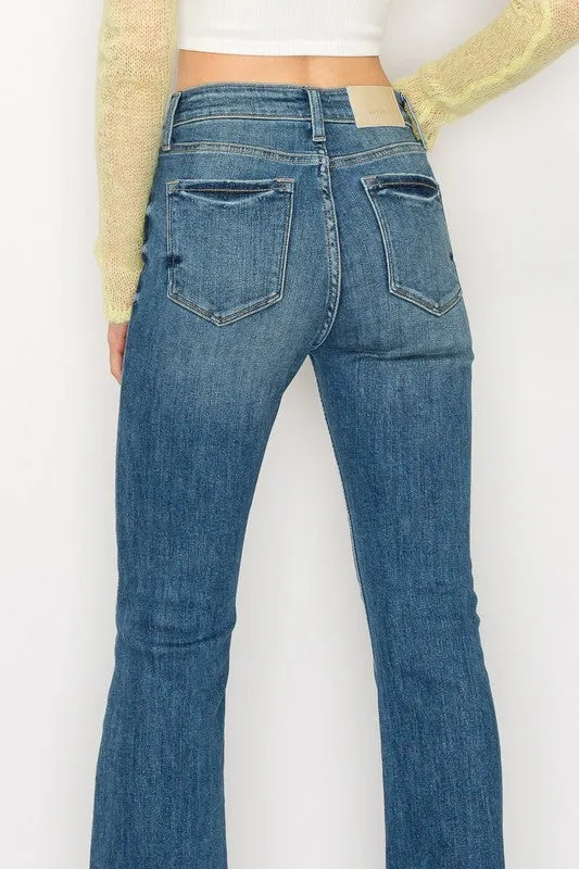 PLUS SIZE  - HIGH RISE BOOT CUT JEANS