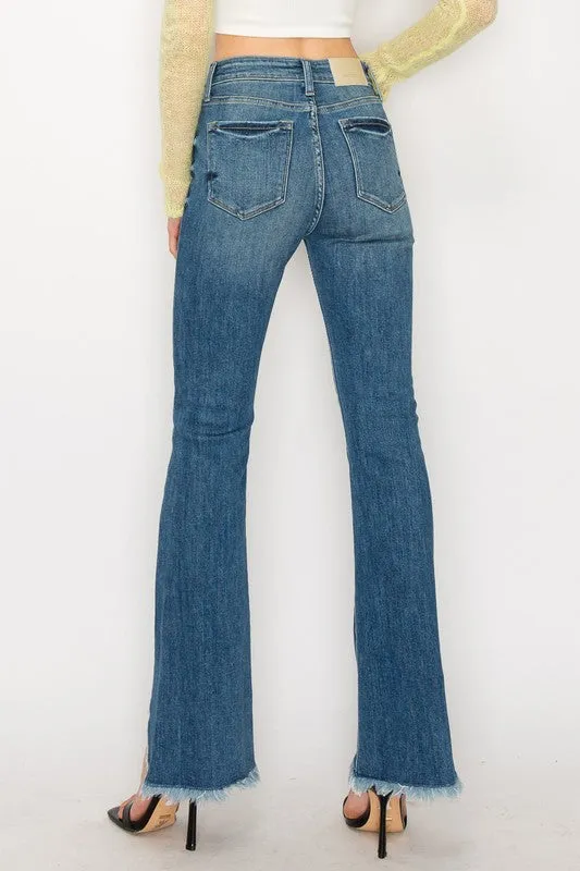 PLUS SIZE  - HIGH RISE BOOT CUT JEANS