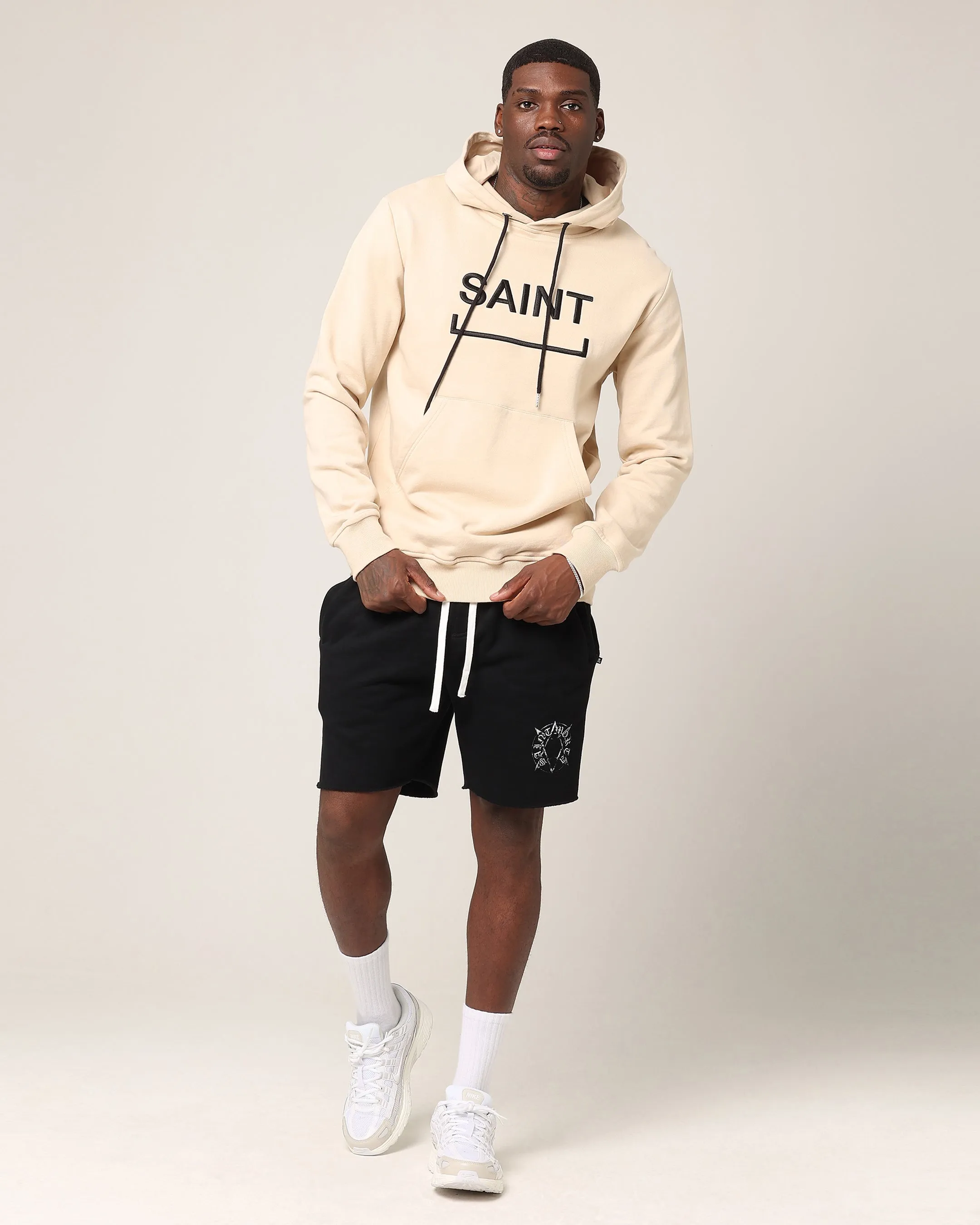 Saint Morta Men's Trophies New Age Hoodie Stone/Black
